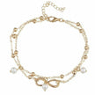 Infinity Pendent Pearl Anklet - My Store