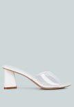 Eugnie Clear Straps Block Heel Sandals - My Store