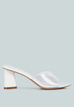 Eugnie Clear Straps Block Heel Sandals - My Store