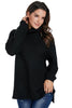 Women Black Cozy Long Sleeves Turtleneck Sweater - My Store