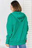 Zenana Half Snap Long Sleeve Hoodie - My Store