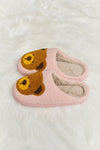 Melody Teddy Bear Print Plush Slide Slippers - My Store