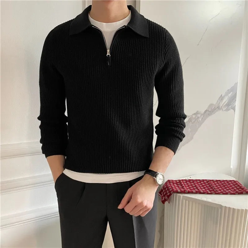 Luxury Knitted Polo Shirt - My Store