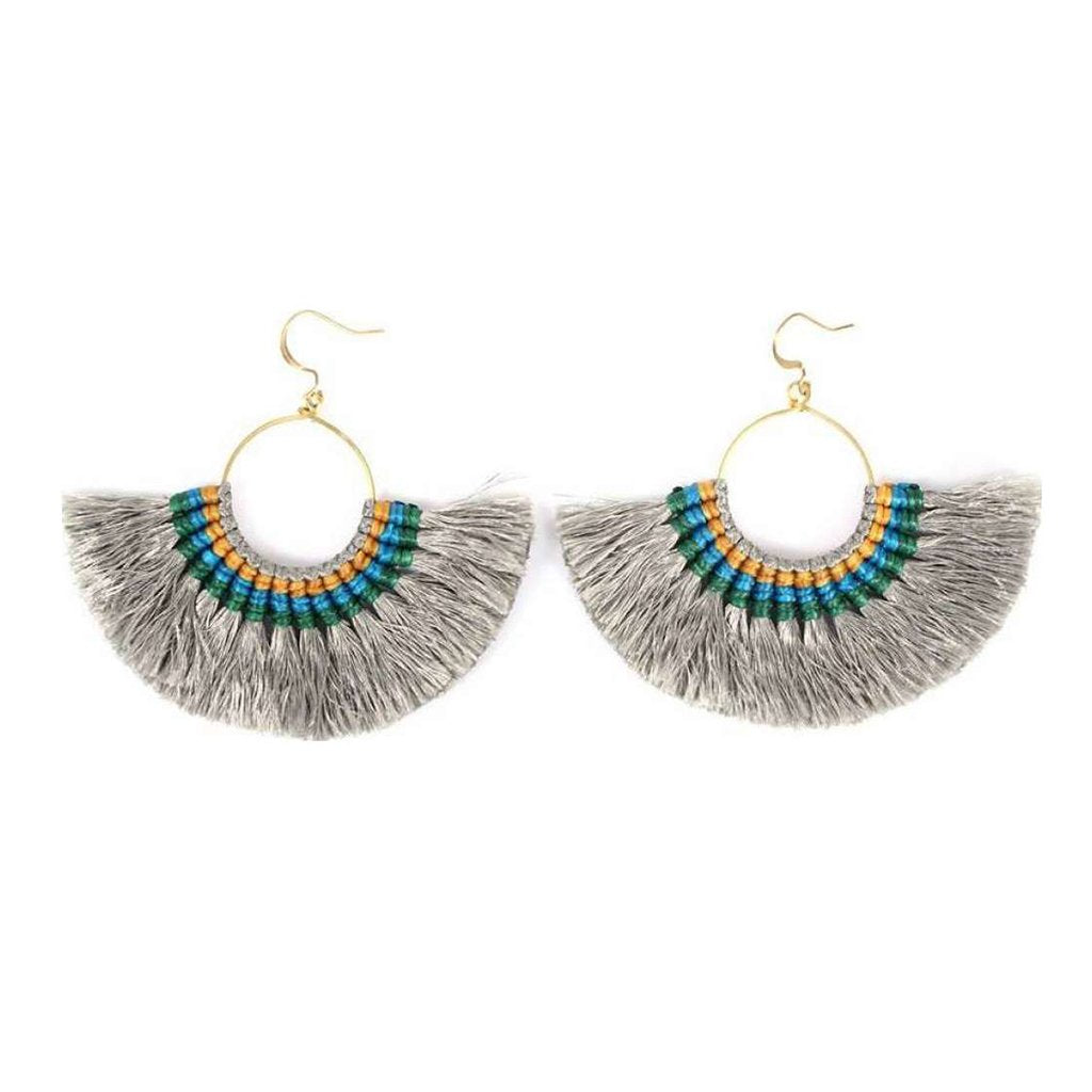 Tassel Fan Earrings - My Store