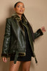 Faux Fur Collar Aviator Jacket (11729) - My Store