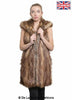 Faux Fur Hooded Gilet - My Store