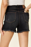 Judy Blue Full Size Tummy Control Fray Hem Shorts - My Store