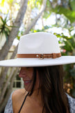 Flat Brim Buckle Hat - My Store