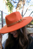 Flat Brim Buckle Hat - My Store