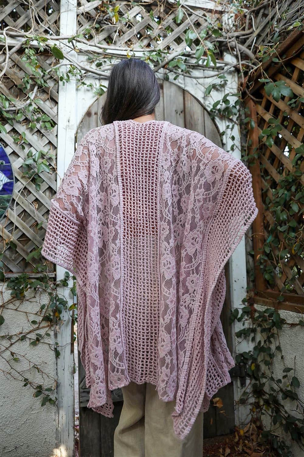 Floral Grid Pattern Kimono - My Store