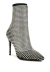 Fortunate Rhinestones Embellished Mesh Boots - My Store