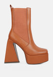 Frosty High Platform Block Heel Chelsea Boot - My Store