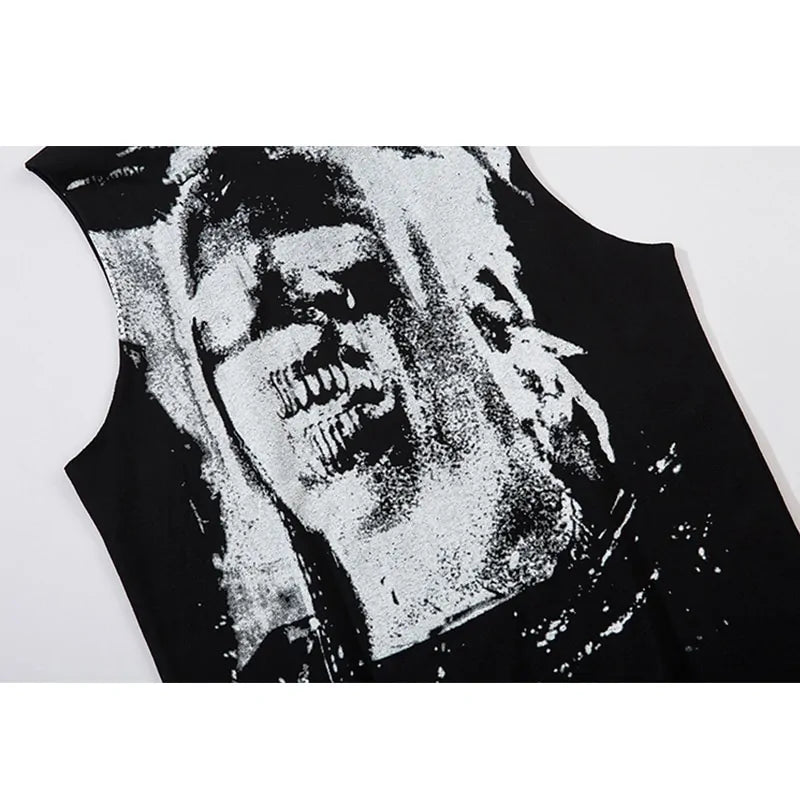 Men Horror Portrait Tank Top - My Store