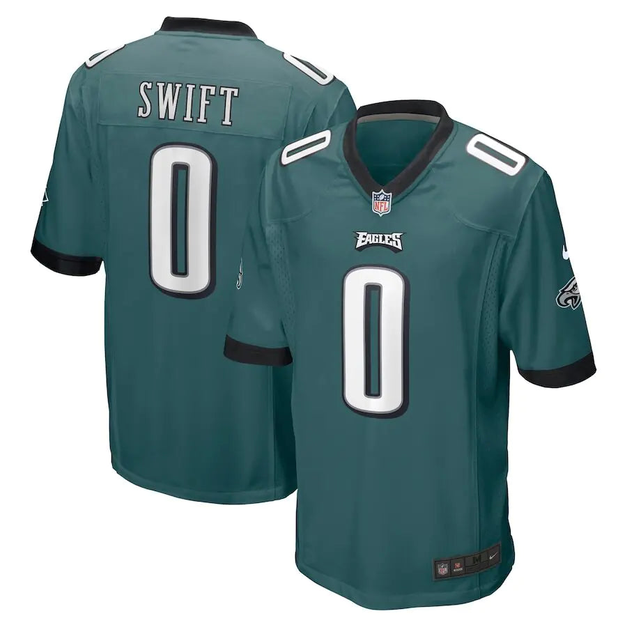 Men's Philadelphia Eagles D'Andre Swift Midnight Green Jersey - My Store