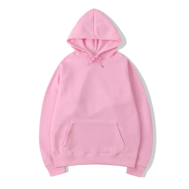 Oversize Solid Color Hoodie - My Store