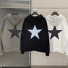 Men's Star Print Long Sleeve Hoodie - My Store