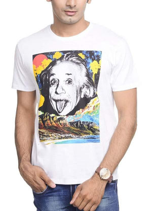 Einstein The World As I See White Half Sleeve Men - My Store