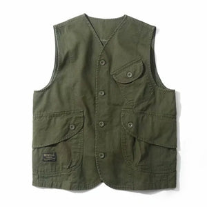 Men Vests Men's Summer Sleeveless Multi-pocket - My Store