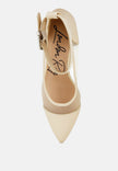 Hearst Pointy Toe Ankle Strap Pumps - My Store