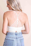 High Neck Crochet Trim Bralette - My Store