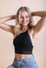 High Neck Crochet Trim Bralette - My Store