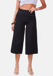 High Rise Cropped Culottes Trousers - My Store