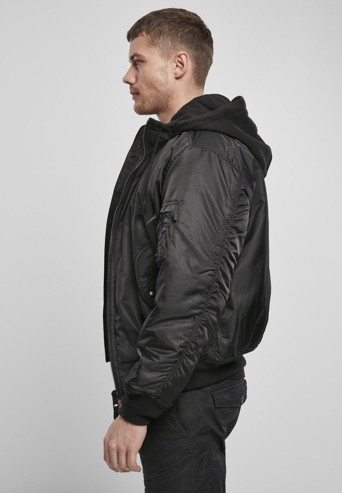 Hooded MA1 Bomber Jacket - My Store