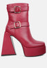 Hot Cocoa High Platform Ankle Boots - My Store