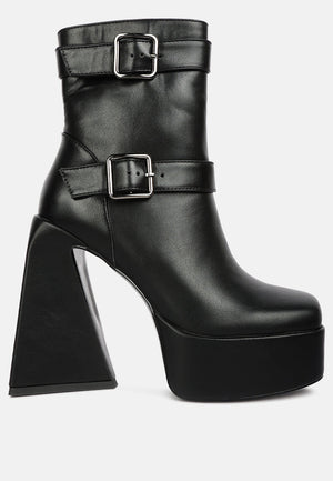 Hot Cocoa High Platform Ankle Boots - My Store