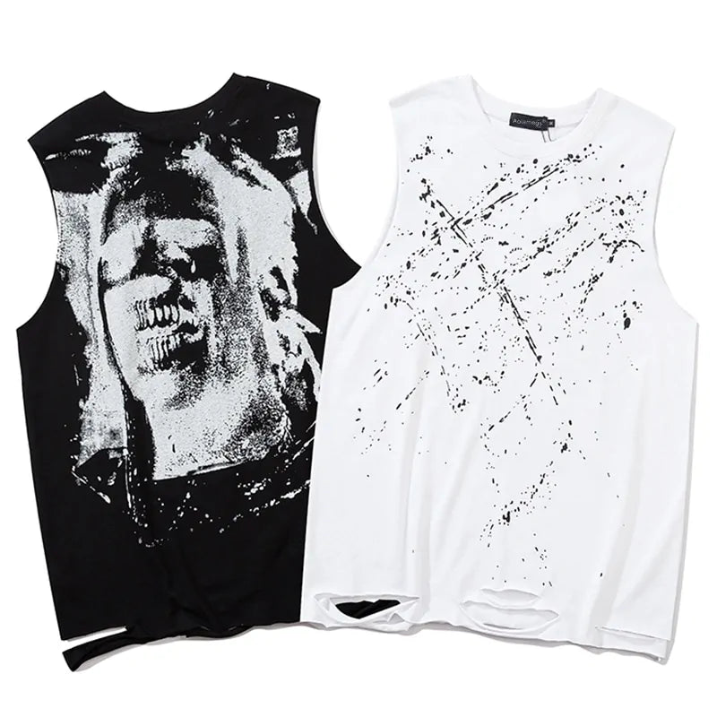 Men Horror Portrait Tank Top - My Store