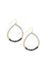 Murano Teardrop Seed Beaded Evil Eye Earrings