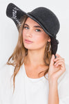 Black Follow Your Dreams Graphic Wide Brim Hat /3 Pieces - My Store