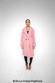 Jackie Double Breasted Borg Teddy Midi Coat - My Store