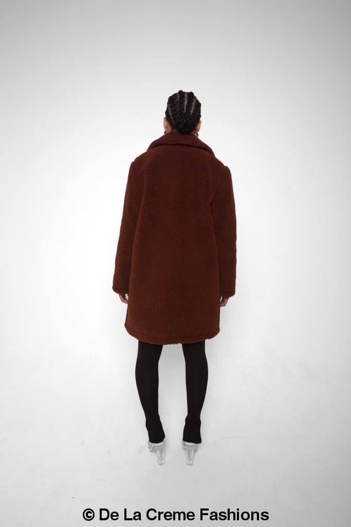 Jacqueline Oversized Teddy Coat - My Store