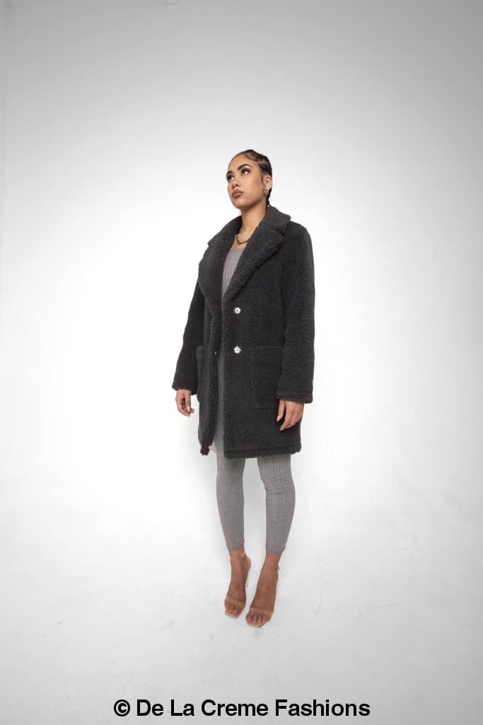 Jacqueline Oversized Teddy Coat - My Store