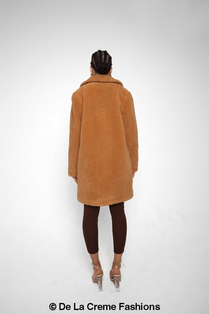 Jacqueline Oversized Teddy Coat - My Store