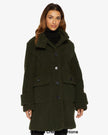 Julie High Neck Borg Teddy Coat - My Store