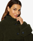 Julie High Neck Borg Teddy Coat - My Store