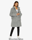 Julie High Neck Borg Teddy Coat - My Store