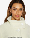 Julie High Neck Borg Teddy Coat - My Store