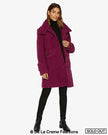 Julie High Neck Borg Teddy Coat - My Store