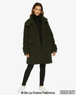 Julie High Neck Borg Teddy Coat - My Store