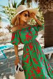 Off Shoulder Sleeve Maxi Dress - My Store