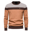 Spliced Cotton Men's Sweater