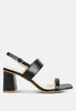 Kirk Elasticated Gussets Block Heel Sandals - My Store