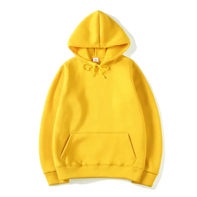 Oversize Solid Color Hoodie - My Store