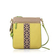 Lily Leather Cross Body- Tan/Canary Yellow - My Store