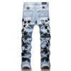 High Street Black Star Embroidery Jeans - My Store