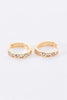 Gold Rhinestone Tiny Huggie Earrings - My Store