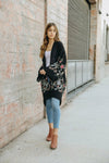 Long Floral Kimono Cardigan - My Store